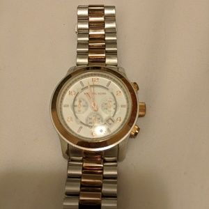 Michael Kors Two Tone Oversize Watch